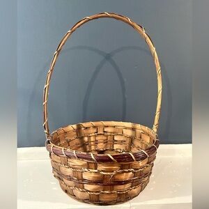 Handcrafted Brown Woven Basket